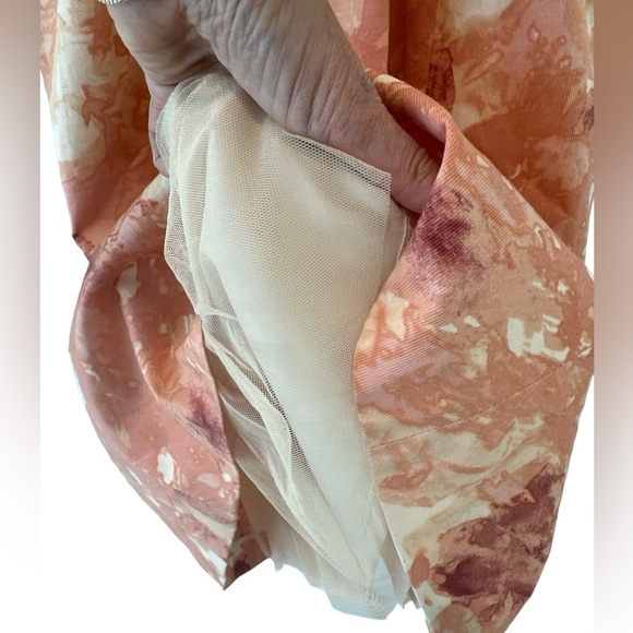 Anthropologie McGinn Lindsey Halter Tulle Dress in Peach Rose - Picture 11 of 13